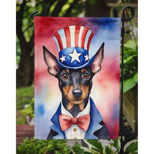 Manchester Terrier patriotique américain multicolore jardin drapeau boîte aux lettres décoratif cour drapeau bannière pour Patio oeuvre parterres de fleurs - Product Image 3
