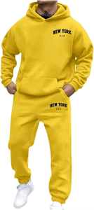 Conjunto Deportivo con Capucha para Hombre, Azul, Nueva York, EE. UU., Sudadera y Pantalones Largos de Algodón, Ropa Casual de Otoño - Product Image 6