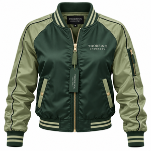 Dernier modèle de veste bomber matelassée pour femme à manches longues, nouvelle mode, unie, service OEM disponible - Product Image 1
