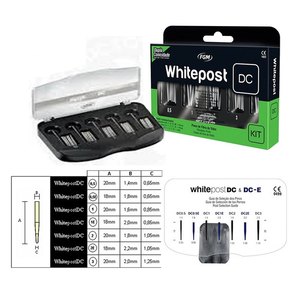 Whitepost DC Material de restauración dental de refuerzo intraradicular de compuesto de fibra de vidrio, Paquete de 5 Postes Dentales - Product Image 3