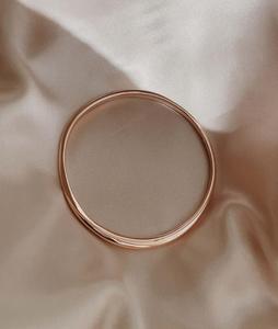 Custom 14K 18K <b>Solid</b> Gold Minimalist Gold Bangle <b>Bracelet</b> Stackable Solitaire Everyday Statement Modern Luxury Jewelry For Women - Product Image 1