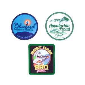 2026 Top Hot Sale Felt Printed Sublimation Patches for Hats & Clothing Custom Heart Design Adhesive Iron-On Tactical <b>Badges</b> - Product Image 1