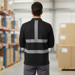 เสื้อกั๊กสะท้อนแสงสีเหลืองเรืองแสงสำหรับพนักงานคลังสินค้าและโรงงาน - Product Image 4