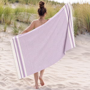 Gamme exclusive, design accrocheur, belle couleur, fil teint, rayé, séchage rapide, doux, taille personnalisée, serviette turque. - Product Image 1