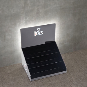 Support de présentation cosmétique créatif en acrylique recyclable – Étagère de rangement moderne pour maquillage sur comptoir - Product Image 3