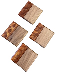 Posavasos de resina sombreada y diseño artístico de Color personalizado, posavasos totalmente de resina para bebidas, suministros para hoteles y restaurantes, diseño único hecho a mano - Product Image 1