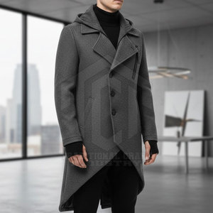 Manteau en laine tendance pour hommes - Vêtements chauds de saison, design classique, couleurs personnalisables, logo, fournisseur en gros de haute qualité - Product Image 3