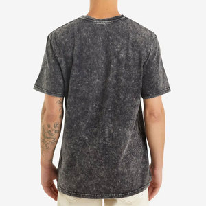 เสื้อยืดลายฟอกสีสไตล์ฤดูร้อน เสื้อยืดลายฟอกสีสั่งทำพิเศษ พร้อมโลโก้ตามสั่ง เสื้อยืดแบรนด์ส่วนตัวสำหรับขาย - Product Image 2