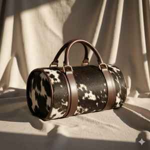 Sac de voyage en cuir véritable de qualité export avec fermeture éclair, design portable et tendance, capacité 36-55L, style vintage LHDB-0103 - Product Image 3