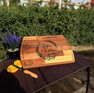 Tabla de Cortar de Madera de Olivo para Cocina, Tabla de Cortar Pequeña de Madera de Olivo con Mango para el Hogar y la Cocina - Product Image 2