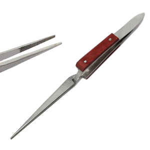Pinzas Ergonómicas de Fibra de Acero con Agarre Manual para Joyería Dental, Manualidades, Soldadura, Diseño de Bloqueo Cruzado S AMPEX RTO-AIR012487 - Product Image 4