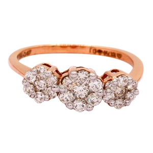 แหวนเพชรแล็บโกรว์ด์ทรงคลาสสิกสำหรับผู้หญิง ฉลองครบรอบ 14K ทองคำแท้ ทรงกลมเจียระไนบริลเลียนท์ รับรองโดย IGI & INGEMCO ขายส่ง - Product Image 1