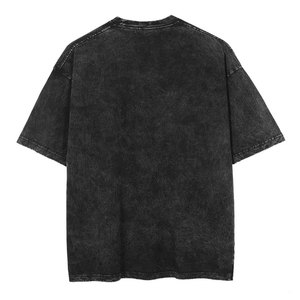 T-shirt en coton imprimé anime japonais vintage pour hommes, style streetwear Harajuku, été, noir, manches courtes, coupe ample, t-shirt en coton - Product Image 5