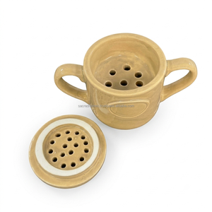 Quemador de incienso de cerámica tradicional al por mayor con asas y orificios de ventilación, incensario de resina de incienso, directo de fábrica - Product Image 1