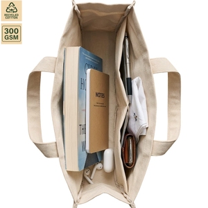 <b>10</b> Ounce Cotton Canvas Promotional Shopping Tote Bag Promotional Shopping 34x21x9 cm Custom Logo Wholesale OEM Model SS435-CL - Product Image 4