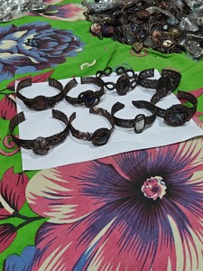 Handmade <b>Copper</b> Wire Wrapped Natural Gemstone Open Cuff Bracelet Adjustable Boho <b>Bangle</b> Jewelry Wholesale - Product Image 4