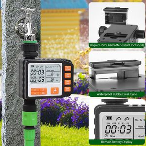 Sistema di irrigazione manuale e automatico con 3 programmi, timer impermeabile per irrigazione da giardino, timer per rubinetto e irrigatore domestico - Product Image 2