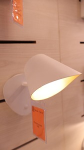 Minimalist White Metal <b>Wall</b> Lamp with Acrylic & Metal Cone Shade Switch Control LED <b>Sconce</b> for Hotel 3000K Warm Light Ra80 - Product Image 3