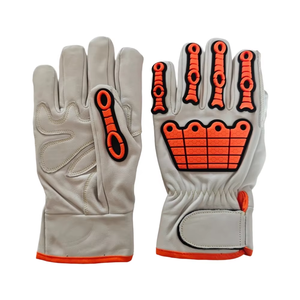 Gants de travail d'extérieur à prix de gros, gants de sécurité industrielle, gants de construction anti-choc TPR, gants de mécanicien pour travaux manuels - Product Image 1