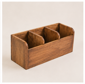 Support à Couverts Multifonctionnel en Bois Massif Moderne Fait Main, Support à Cuillères en Bois Massif de Qualité Supérieure, Écologique pour Cuisine et Table à Manger - Product Image 6
