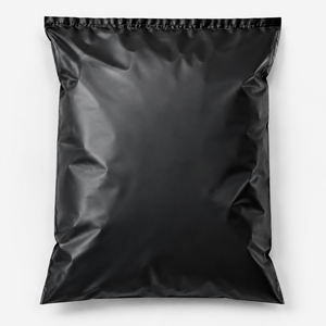 Sacs d'expédition en polyéthylène noir personnalisés, imperméables, à fermeture autocollante, pour l'emballage de colis e-commerce, vêtements et envois. - Product Image 3