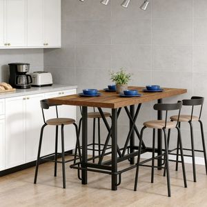 Tavolo da Pranzo Solido Ovale Assemblato con Motivo Rettangolare in Pietra Sinterizzata Effetto Marmo - Product Image 5