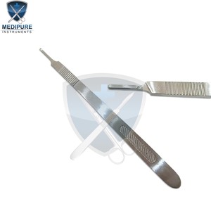 Poignée de bistouri chirurgical de qualité médicale, support de lame en acier inoxydable pour instruments de procédures chirurgicales - Product Image 6