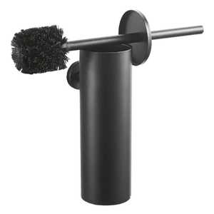 Chrome Stainless Steel Toilet <b>Brush</b> Holder Set Hollow Square Pattern Bathroom Commode Spare Roll Paper Stand Holder - Product Image 4