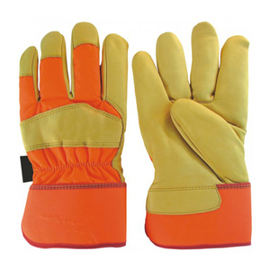 Vente flash - Gants de travail robustes pour la protection industrielle, gants de travail de haute qualité en cuir de vachette pleine fleur, gants de sécurité pour le jardinage - Product Image 5