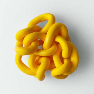 Interlocking Acrylic Chain Wall Decor Resin Link Hanging Panel <b>Plastic</b> Loop Art Piece Gradient Color Chains Living Room Ornament - Product Image 5