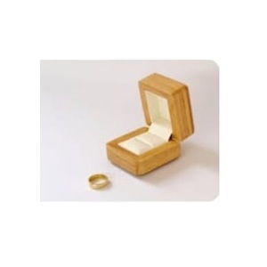 Caja de madera de lujo al por mayor para anillos, caja de regalo de joyería con forro de terciopelo personalizado, caja de almacenamiento para propuesta de matrimonio, boda o compromiso. - Product Image 1