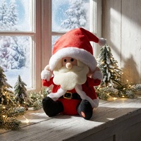 Figurine de Père Noël Électrique en Gros - Animée, Musicale, Fonctionnant sur Piles - Décoration Intérieure Festive de Noël