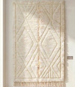 Tapis Beni Ourain authentique fait main du Maroc, tapis Azilal, tapis berbère, livraison directe et dropshipping, décoration bohème - Product Image 3
