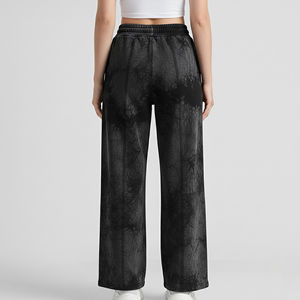 OEM/ODM, Pantalones de Mujer de Alta Calidad, Estilo Vintage, Felpa de Algodón Grueso, Lavado Químico, Ecológicos, Cintura Elástica, para Verano - Product Image 6