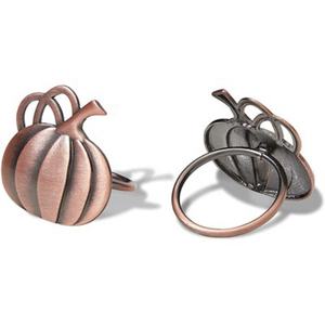 Anneaux de serviette en métal sur mesure, design moderne écologique or rose, pour la décoration des banquets de rentrée scolaire - Product Image 1