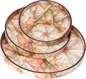 Plateau artisanal pour collations, idéal pour la cuisine, la salle à manger, la table basse, idée cadeau unique, plateau décoratif personnalisé - Product Image 1