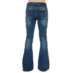 Nouveautés populaires : Pantalons en jean pour femmes, coupe slim taille haute et évasée, respirants, OEM - Product Image 5