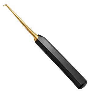 Micro-curette à baïonnette avec poignée moletée et embout en boucle, instrument chirurgical, dispositif médical de classe I - Product Image 5