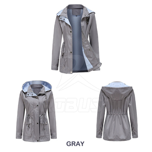 Windproof Jacket Women Biker Bomber Jacket With 4 Pockets Windbreaker Streetwear <b>Ladies</b> Outwear Work Coats Bomber Jacket - Product Image 3