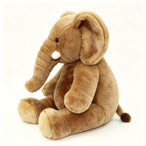 Classic design sitting elephant <b>toy</b> Realistic plush elephant with <b>trunk</b> Kids’ elephant plush <b>toy</b> gift - Product Image 4