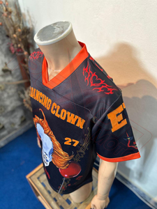 Custom Streetwear Fashion Jersey Oversized Sports Style T-Shirt Wholesale Unisex <b>Hip</b> Hop Mesh Anti-Bacterial 100% Polyester - Product Image 4