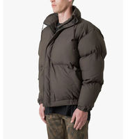 Veste d'hiver pour homme LUXE ATTIRE INDUSTRY, style bomber, rembourrée, à capuche, imperméable, avec fourrure, style streetwear