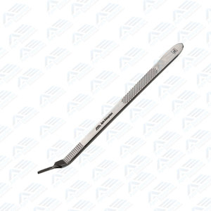 Manche de scalpel long, porte-lame de scalpel pour chirurgie dentaire, manche de scalpel long de 21 cm, manche de scalpel angulaire, lame tranchante, instrument médical - Product Image 3