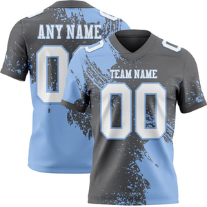 Maillot de football américain unisexe personnalisé, respirant, à séchage rapide, antibactérien, en polyester, uniforme sportif, vêtements d'équipe personnalisés, pas cher - Product Image 1