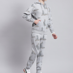 Mens Hooded Fleece Winter Tracksuits And Sweatpants Jogger <b>Sets</b> Drawstring Closure Training Leisure Workout Clothing Premium <b>Set</b> - Product Image 2