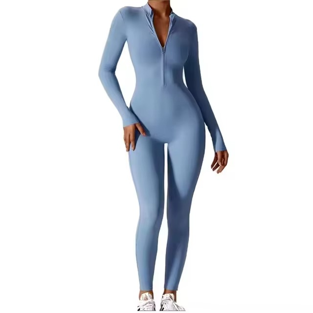Women Yoga Jumpsuit One Set Short Solid Breathable Elastic Waist Lightweight Fitness Wear Custom Logo Wholesale Cotton