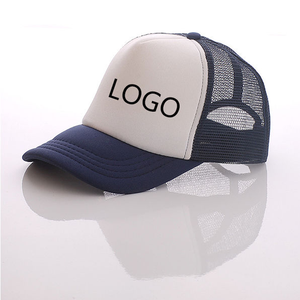 Custom Trucker <b>Hat</b> Mesh Fabric Yellow White Contrast Color Logo Front Panel Unisex Adjustable Snapback Casual Spring <b>Summer</b> - Product Image 4