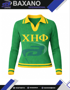 เสื้อสเวตเตอร์ถักสีเขียวลำลองสำหรับผู้หญิงของชมรมชิเอต้าฟีพร้อมลายพิมพ์ตัวอักษร CEP เสื้อสเวตเตอร์ตัวอักษร CEP สามารถปรับแต่งโลโก้ได้ - Product Image 4