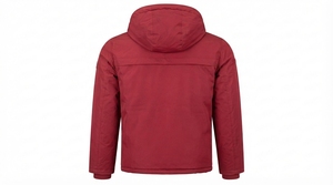Men's Hooded Winter <b>Jacket</b> Soft <b>Fleece</b> <b>Lined</b> Windproof Water Resistant Full Zip Casual Outdoor Thermal Coat with Zipper Pockets - Product Image 3