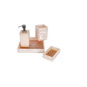 Decorative Custom Resin Bathroom Accessory <b>Set</b> Marble Effect <b>Soap</b> Dispenser Bathroom Storage Organizer for Home Hotel Gift - Product Image 2